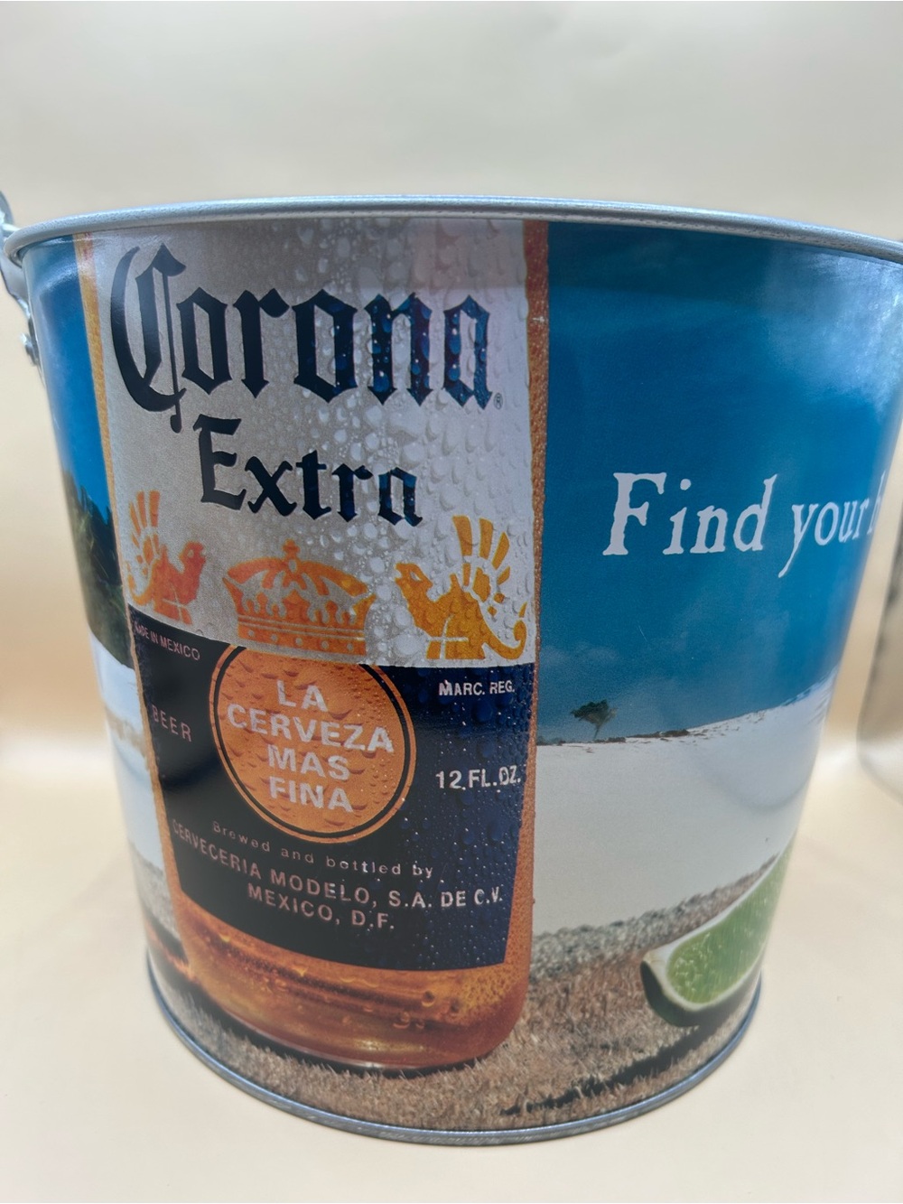 Brand New Corona Branded Beverage Bucket in “Find Your Beach” Theme